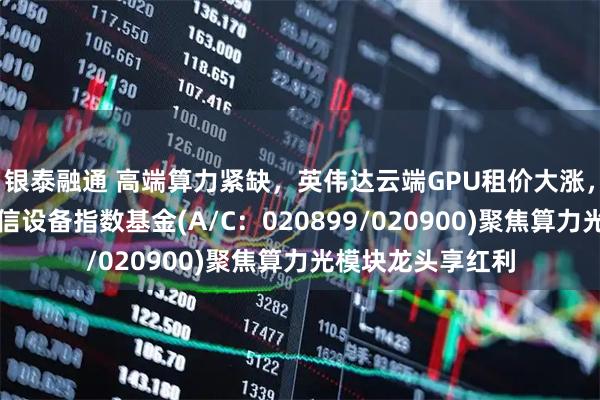 银泰融通 高端算力紧缺,英伟达云端GPU租价大涨,天弘中证全指通信设备指数基金(A/C:020899/020900)聚焦算力光模块龙头享红利