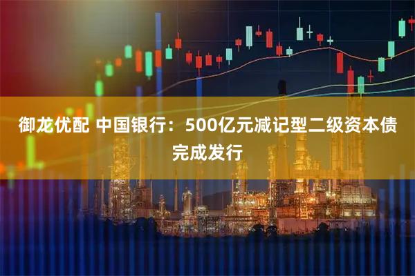 御龙优配 中国银行：500亿元减记型二级资本债完成发行