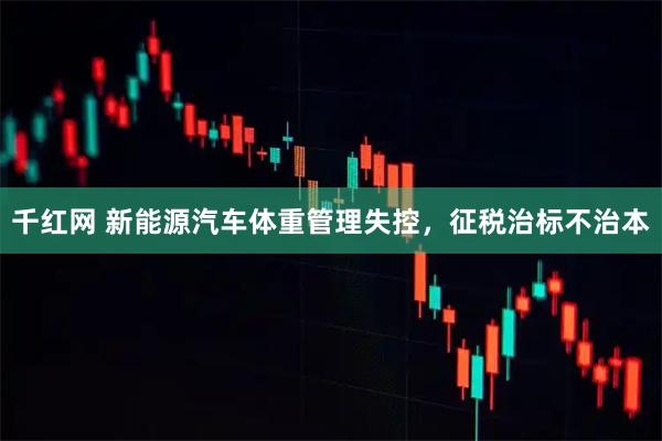 千红网 新能源汽车体重管理失控，征税治标不治本