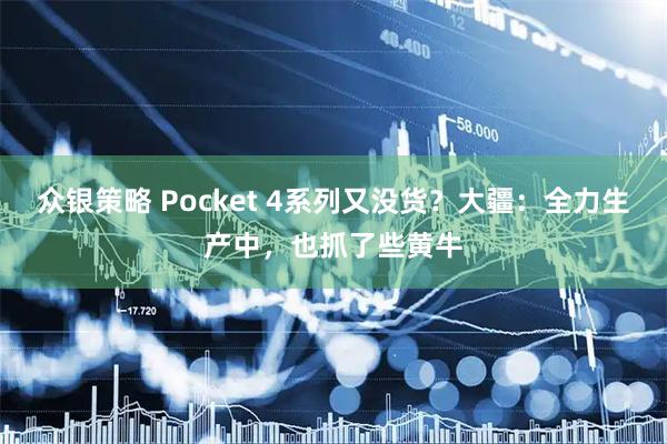 众银策略 Pocket 4系列又没货？大疆：全力生产中，也抓了些黄牛