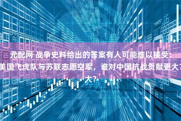 元配网 战争史料给出的答案有人可能难以接受：美国飞虎队与苏联志愿空军，谁对中国抗战贡献更大？